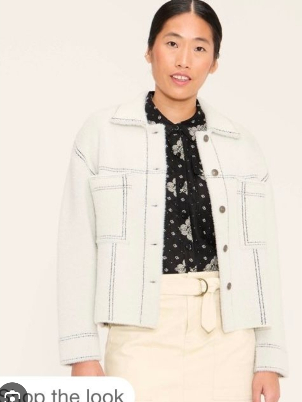 Woolrich X Target M Nwt Cream Utility Jacket with Contrast Stitching
